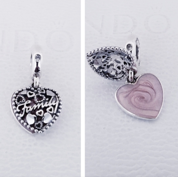 💖Authentic Pandora FAMILY DANGLE CHARM - Picture 1 of 7